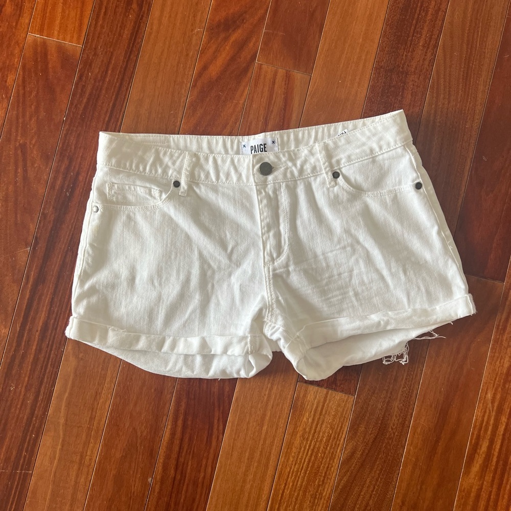 White Paige Shorts